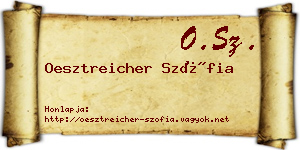 Oesztreicher Szófia névjegykártya